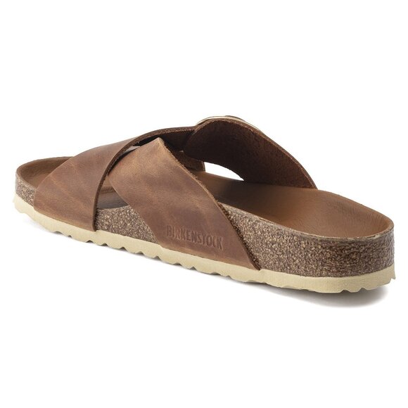 Birkenstock Siena Big Buckle Oiled Leather Cognac 1020165 - Picture 3 of 8